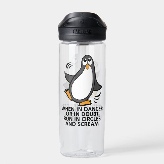 Gefahr Funny Penguin CamelBak Eddy Trinkflasche (Rückseite)