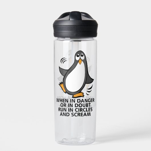 Gefahr Funny Penguin CamelBak Eddy Trinkflasche (Vorderseite)