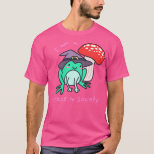 Gefahr für den gesellschaftlichen Frosch T-Shirt
