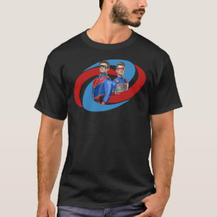 Gefahr für Hauptmann und Kinder - Logo T-Shirt