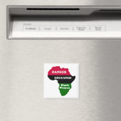 GEFAHR - Gebildete schwarze Frau Magnet (In Situ (Geschirrspüler))