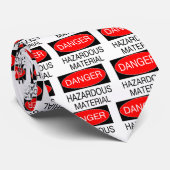 Gefahr - gefährliches Material-lustige Krawatte (Gerollt)