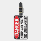 Gefahr! Gepäckanhänger (Vorderseite vertikal)