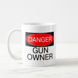 Gefahr - Gewehr-Inhaber-lustige T - Kaffeetasse