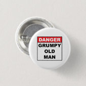 Gefahr: Grumpy Old Man Button (Vorne & Hinten)