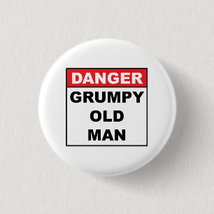 Gefahr: Grumpy Old Man Button