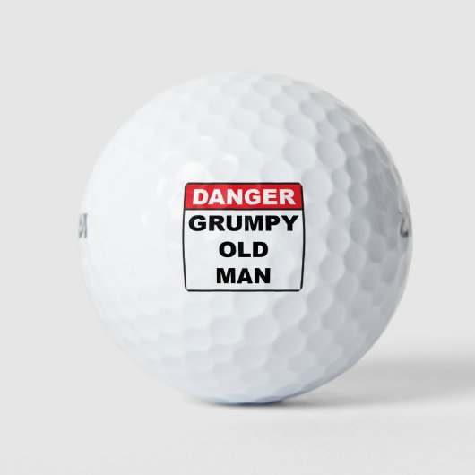 Gefahr: Grumpy Old Man Golfball (Vorderseite)