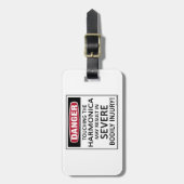 Gefahr Harmonica Gepäckanhänger (Vorderseite vertikal)