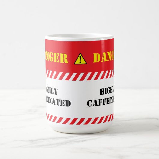 Gefahr hoch koffeiniert kaffeetasse (Mittel)
