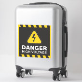 Gefahr Hochspannung Aufkleber (Koffer)