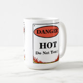 Gefahr Hot Sign Kaffeetasse (VorderseiteRechts)
