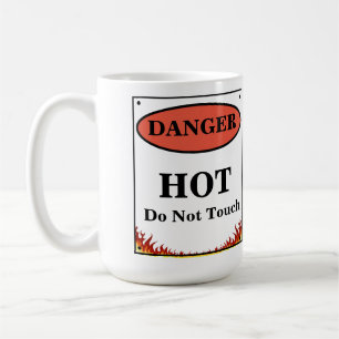 Gefahr Hot Sign Kaffeetasse