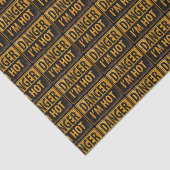 GEFAHR, ICH BIN HET - Vorsicht, Metallwarnung Seidenpapier (Ausschnitt)