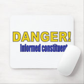 GEFAHR! informierter Wähler Mousepad (Mit Mouse)