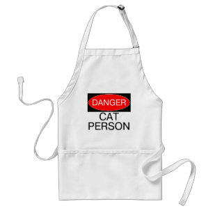 Gefahr - Katze Person Lustiges T-Shirt Tasse Hut S Schürze