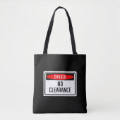 Gefahr Kein Clearance-Zeichen Tasche (Vorderseite)