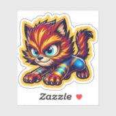 Gefahr Kitty Aufkleber (Blatt)