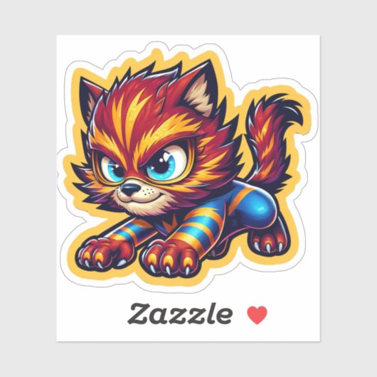 Gefahr Kitty Aufkleber (Blatt)