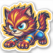 Gefahr Kitty Aufkleber (Vorderseite)