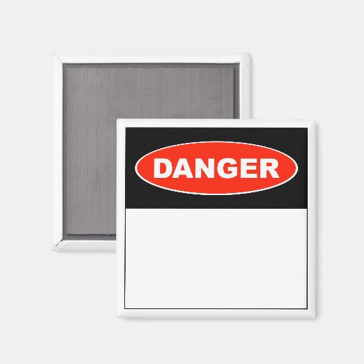 Gefahr (Leere) - Magnet (Vorderseite/Rückseite)