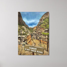 Gefahr Leinwanddruck