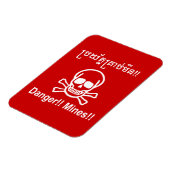 Gefahr! Minen! ☠ Cambodian Khmer Sign ☠ Magnet (Linke Seite)