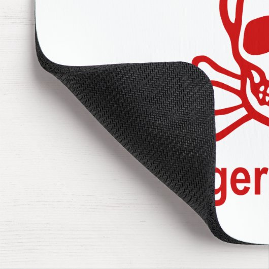 Gefahr! Minen! ☠ Cambodian Khmer Sign ☠ Mousepad (Ecke)