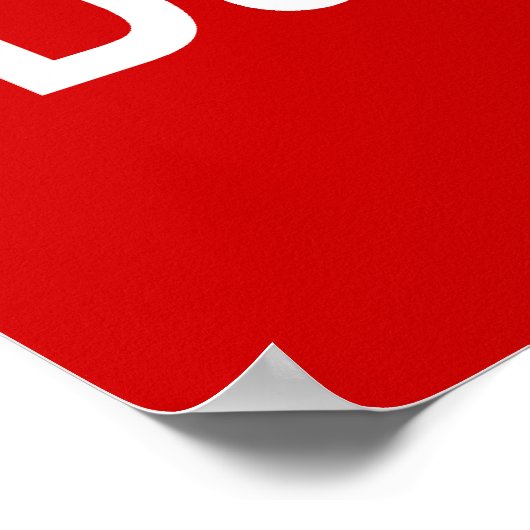 Gefahr! Minen! ☠ Cambodian Khmer Sign ☠ Poster (Ecke)