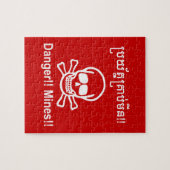 Gefahr! Minen! ☠ Cambodian Khmer Sign ☠ Puzzle (Horizontal)