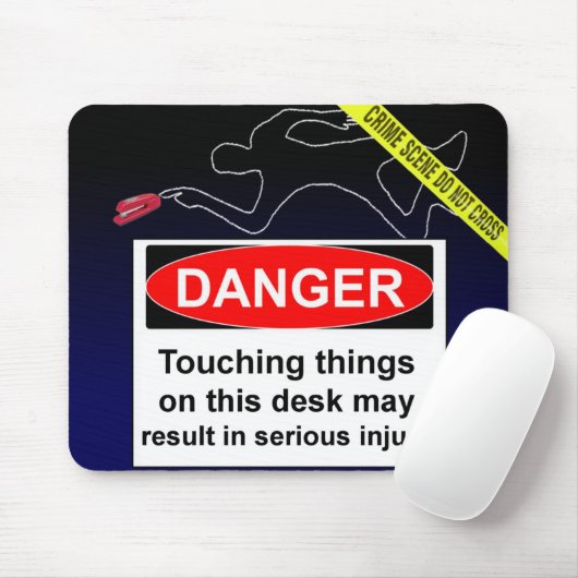 GEFAHR! Nicht tun Touchsachen auf diesem Mousepad (Mit Mouse)