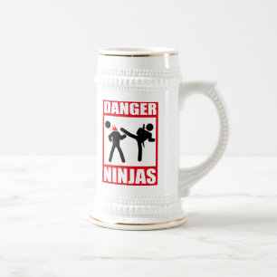 Gefahr Ninjas Bierglas