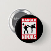 Gefahr Ninjas Button (Vorne & Hinten)