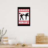 Gefahr Ninjas Poster (Küche)
