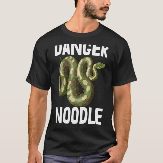 Gefahr Noodle Schlange Python Slithering T-Shirt S (Vorderseite)