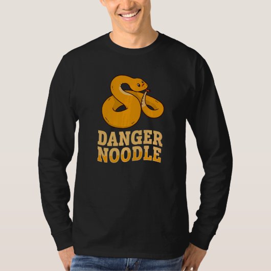 Gefahr Noodle Snake Ball Python T-Shirt (Vorderseite)