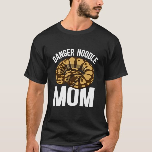 Gefahr Nudel Mama Ballpython Mama Ballpython Besit T-Shirt (Vorderseite)