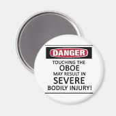 Gefahr Oboe Magnet (Vorderseite/Rückseite)