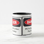 Gefahr PETA-Tasse Tasse (Zentrum)