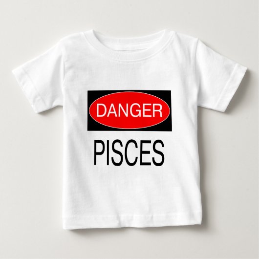 Gefahr - Pisces Funny Astrology T - Shirt Hat Tass (Vorderseite)