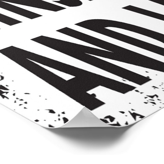 GEFAHR! Poster (Ecke)