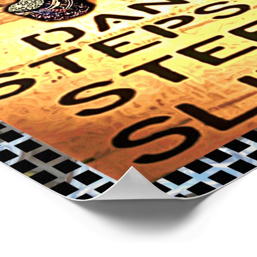 Gefahr Poster (Ecke)