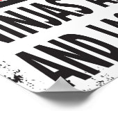 GEFAHR! Poster (klein) (Ecke)