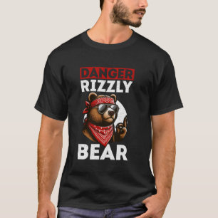 Gefahr Rizzly Bär der Rizzler Funny Rizz Meme für T-Shirt