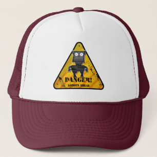 Gefahr! Roboter Truckerkappe