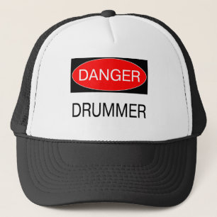 Gefahr - Schlagzeuger Lustiger Musiker T-Shirt Tas Truckerkappe