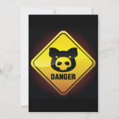 Gefahr Schweinegrippe - Einladung (Vorderseite)