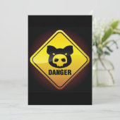 Gefahr Schweinegrippe - Einladung (Stehend Vorderseite)