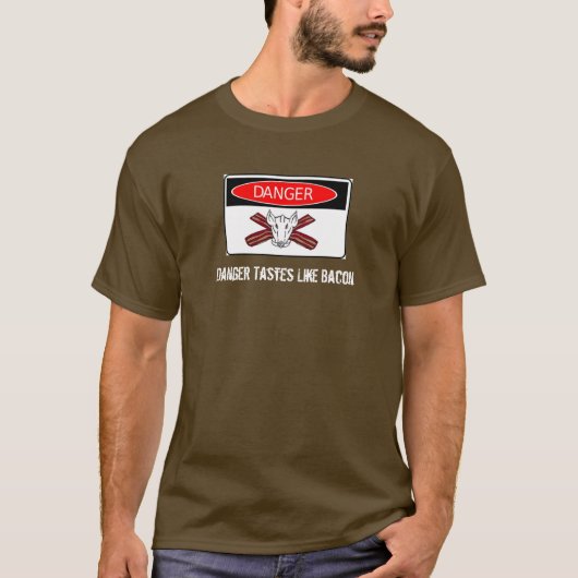 Gefahr: Speck gewürzt T-Shirt (Vorderseite)