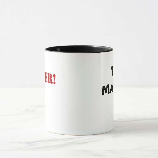 GEFAHR!. STEUERMANIAC - Steuer-Berater-Spitzname Tasse (Zentrum)