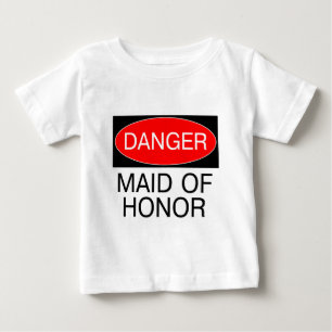 Gefahr - Trauzeugin Lustiges Hochzeits-T-Shirt Tas Baby T-shirt